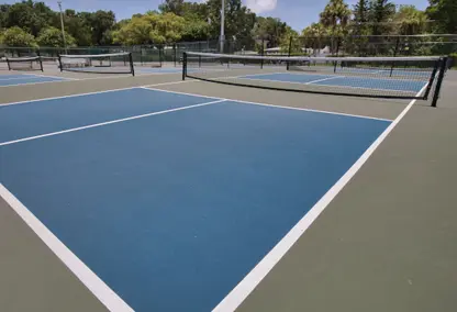 empty pickleball court